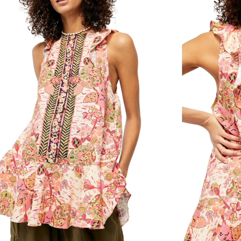 Free People Summer in Tulum Tunic Top